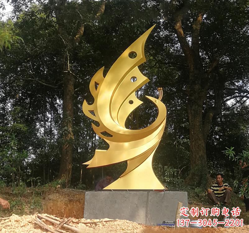 漳州不锈钢凤凰雕塑——彰显传统文化之美