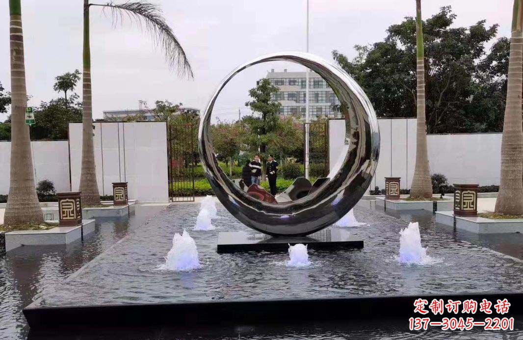 漳州圆环景观喷泉雕塑视觉与声音的完美结合
