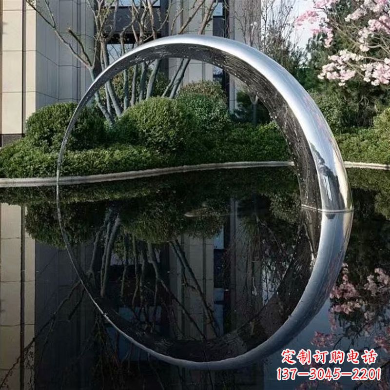 漳州不锈钢月亮雕塑璀璨照亮夜空