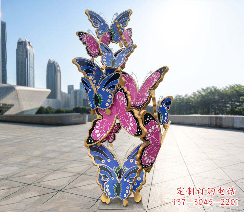 漳州不锈钢蝴蝶雕塑美丽的艺术诠释