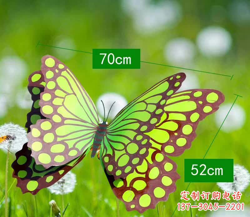 漳州不锈钢蝴蝶雕塑彩色园林的精灵