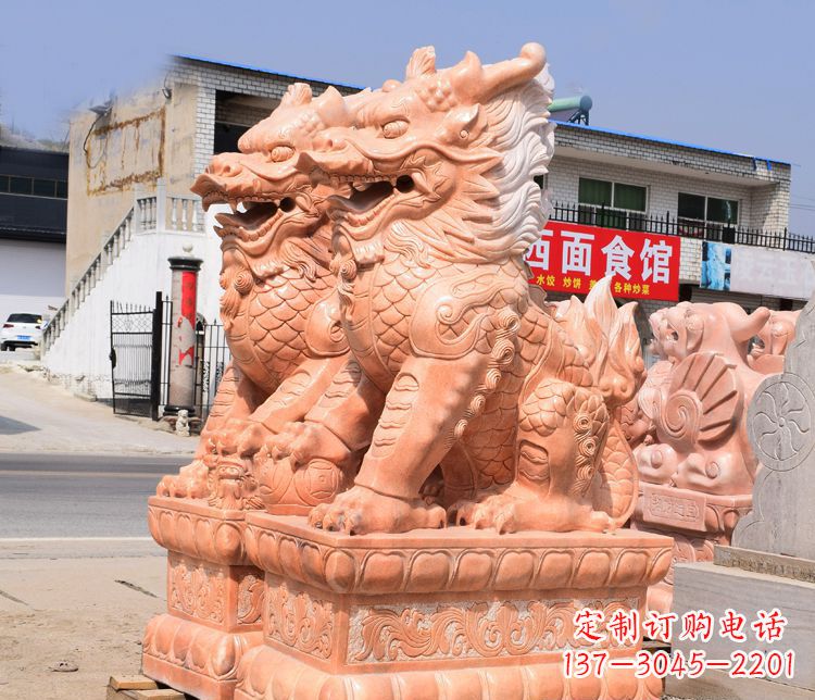 漳州传说中的麒麟雕塑