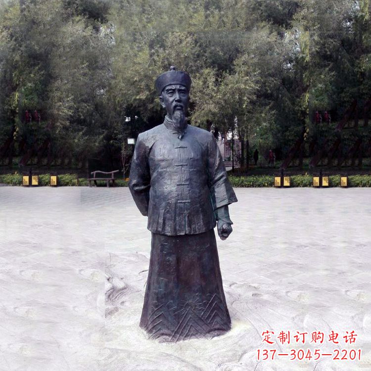漳州曾国藩铜像中国晚清名臣的荣耀