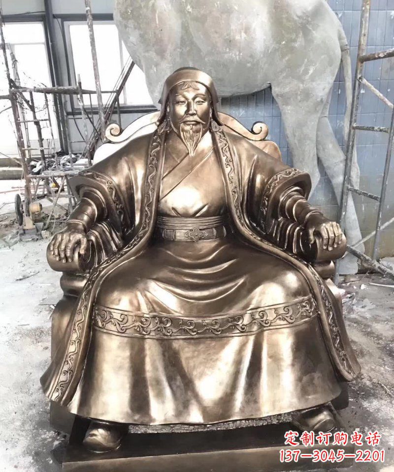 漳州成吉思汗铜雕——象征着蒙古强大力量