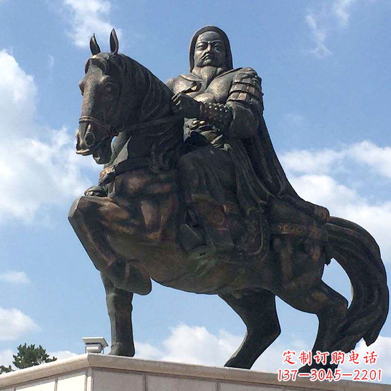 漳州成吉思汗驰骋铜像象征着不朽的传奇