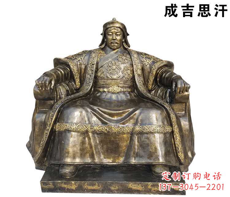 漳州成吉思汗英雄的雕像