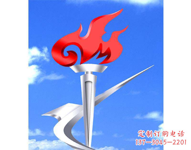 漳州城市文化的象征——不锈钢火炬雕塑