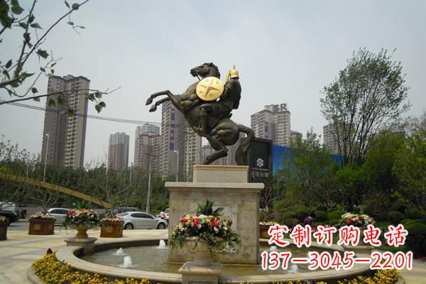 漳州铸造城市象征——铜马战士雕塑