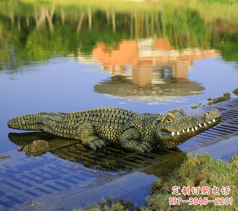 漳州玻璃钢水池雕塑——池塘水景的精美装饰
