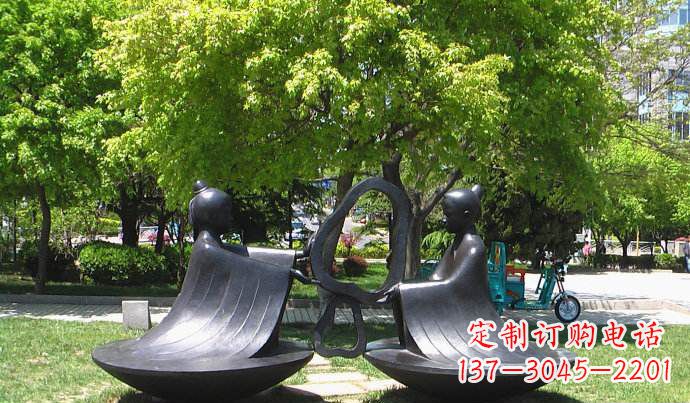 漳州以孔融为灵感的校园铜雕