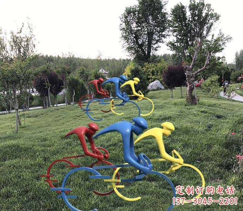 漳州抽象骑自行车公园景观雕塑