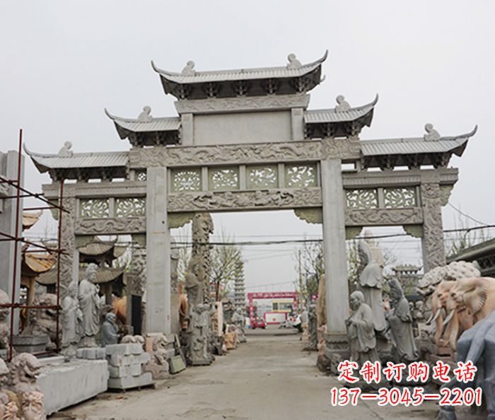 漳州大理石牌坊石雕的精美