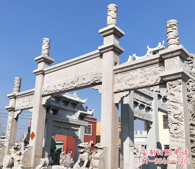 漳州村庄牌坊石雕——记录着悠久历史的传承
