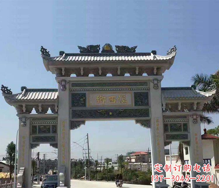 漳州石牌坊雕塑——缅怀深厚的历史情谊