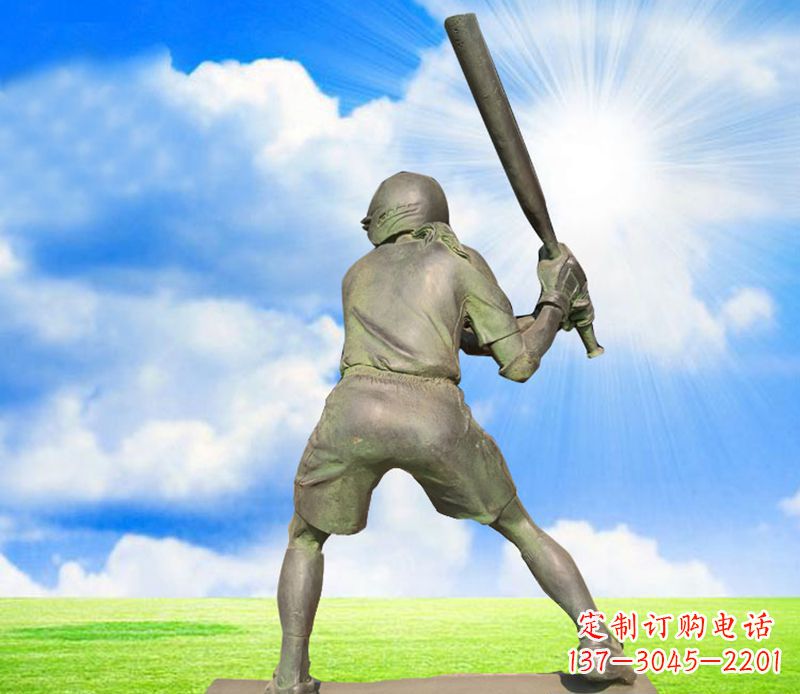 漳州纪念棒球精美的棒球雕塑