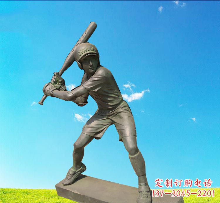 漳州棒球雕塑传承美国传统文化