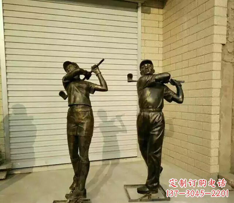 漳州高尔夫雕塑精致的艺术细节