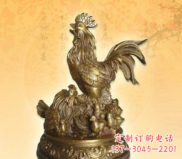 漳州传统的公鸡雕塑