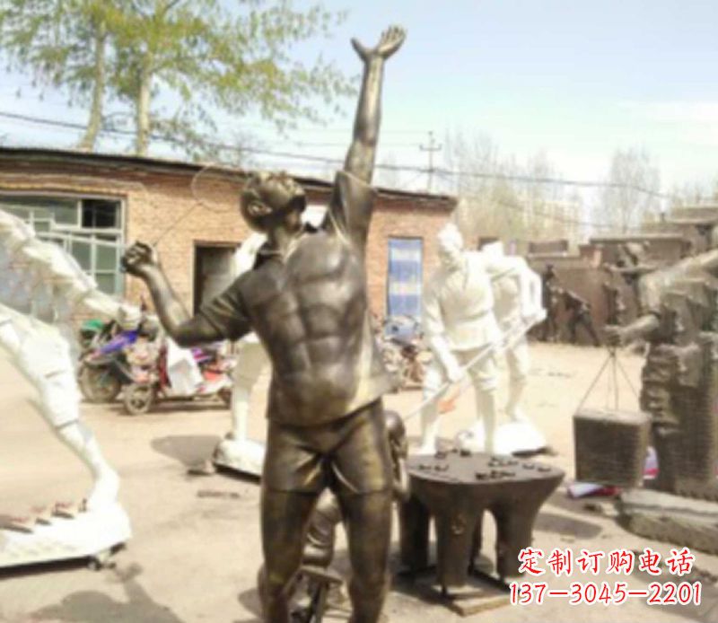 漳州羽毛球雕塑传承运动精神