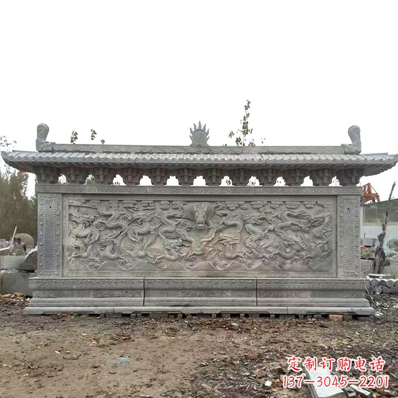 漳州大理石影壁雕塑美丽的艺术精品