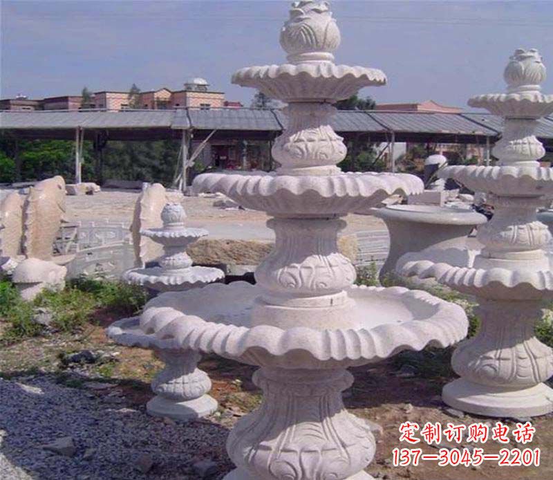 漳州大理石多层喷泉石雕