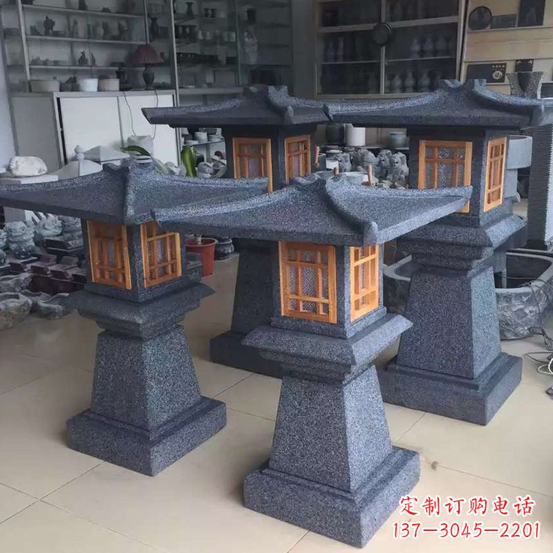 漳州大理石仿汉阙石雕灯笼