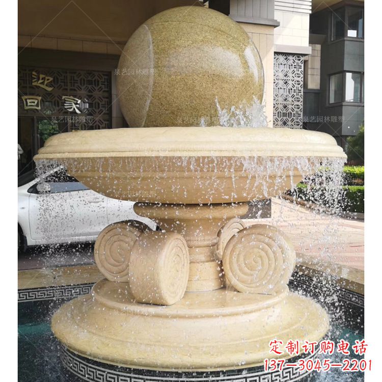 漳州大理石风水球雕塑传承古老文化的象征