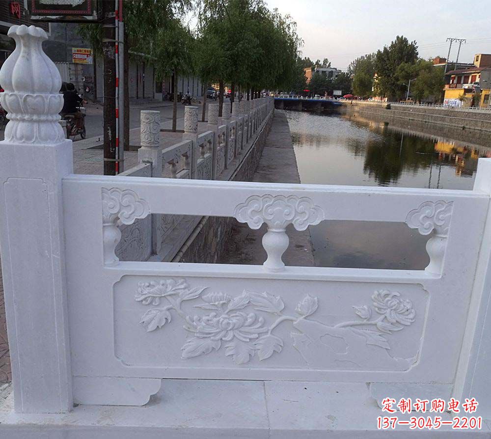 漳州大理石荷花栏板雕塑