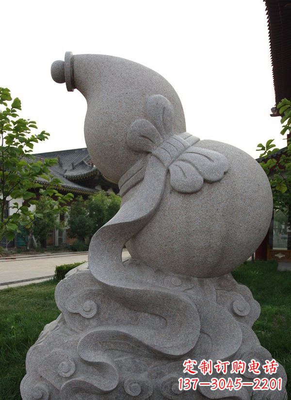漳州中领雕塑大理石葫芦雕塑构筑完美建筑