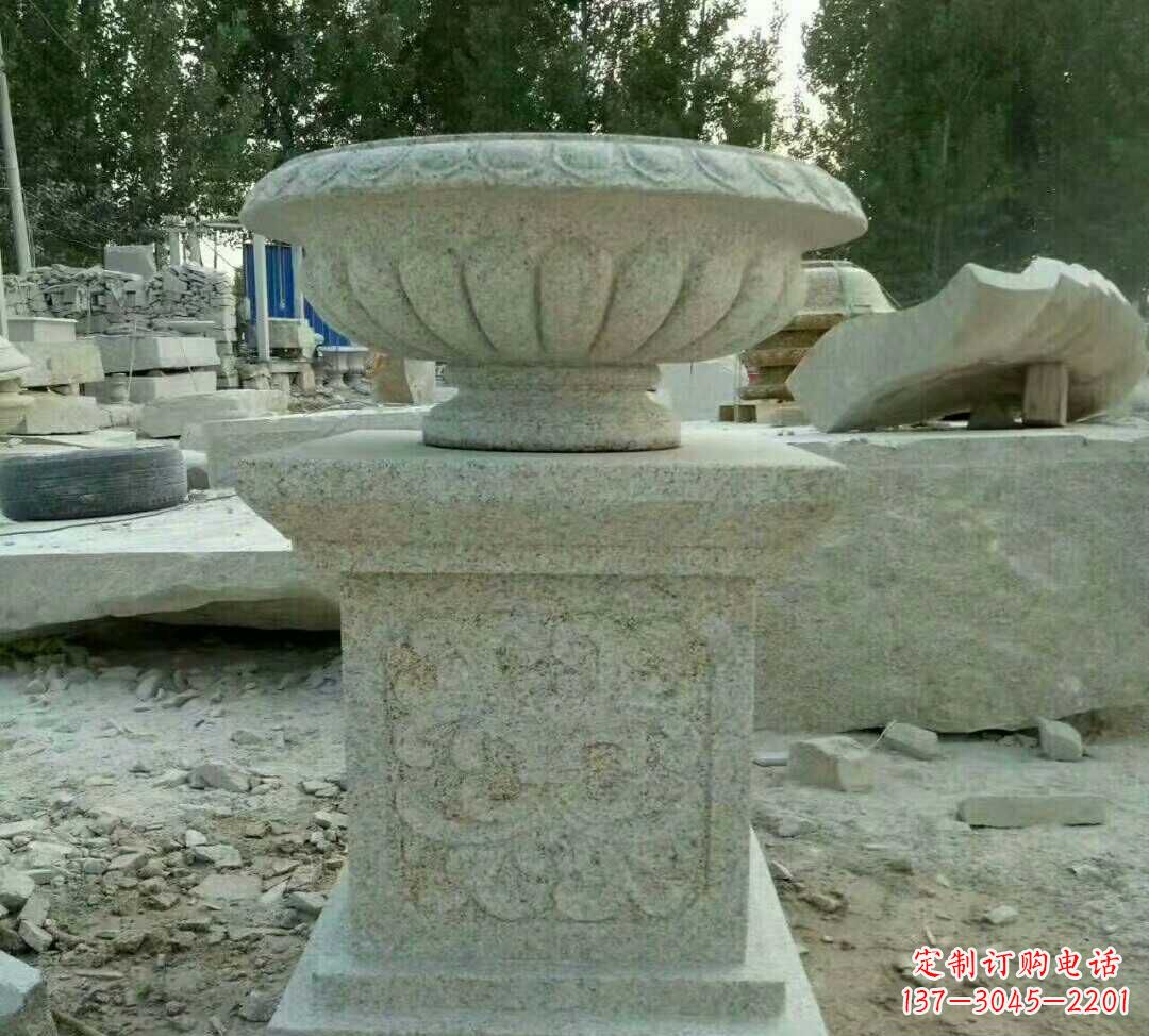 漳州大理石花盆雕塑