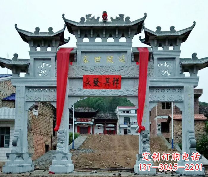 漳州精美大理石牌坊雕塑