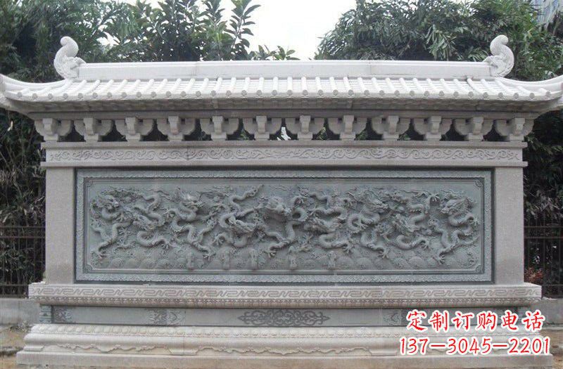 漳州大理石九龙壁雕塑