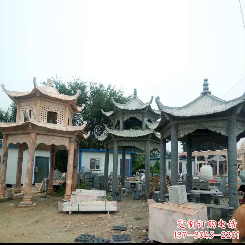 漳州精美大理石凉亭雕塑