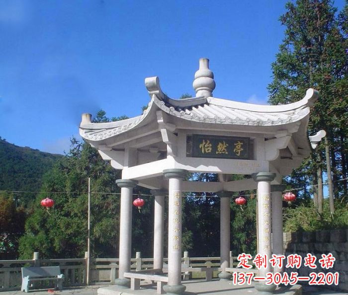 漳州精美大理石凉亭雕塑