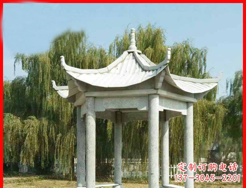漳州精美大理石凉亭雕塑