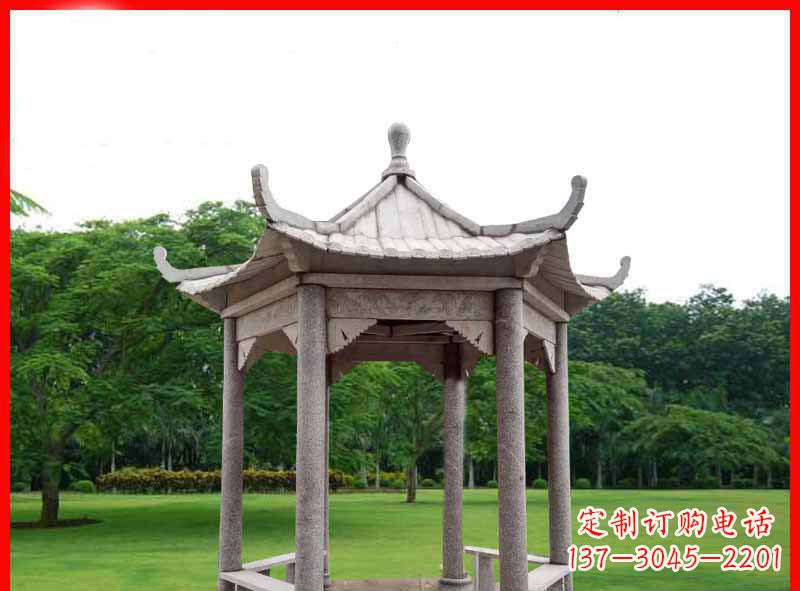 漳州精致大理石凉亭雕塑