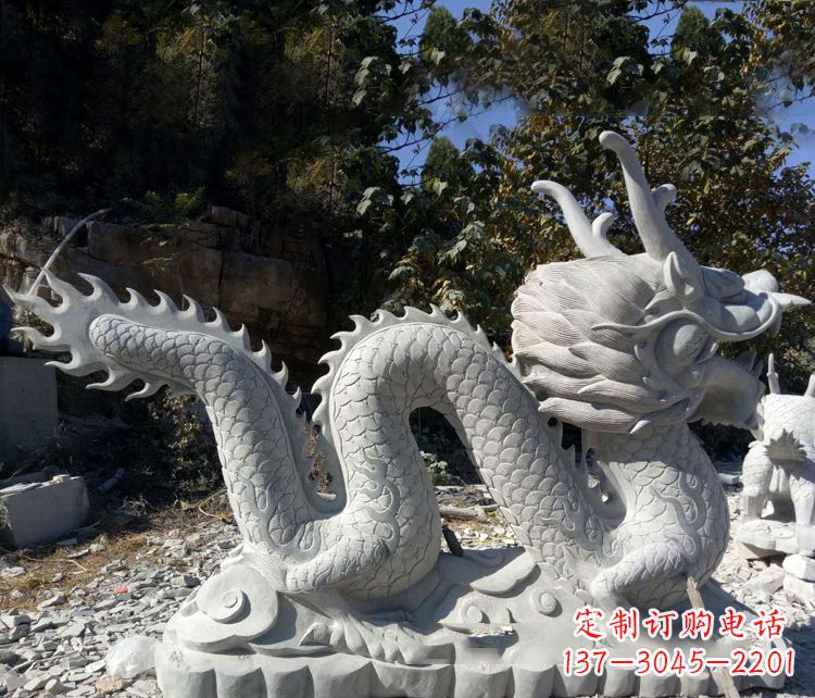 漳州精美大理石龙雕塑