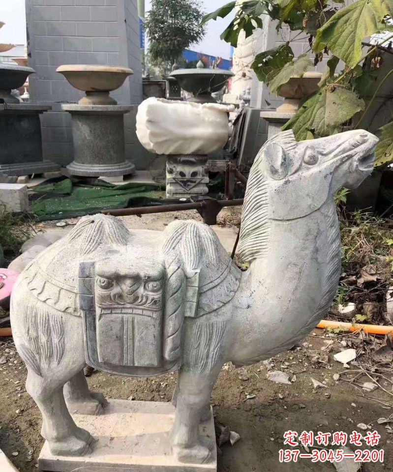 漳州精美大理石骆驼雕塑