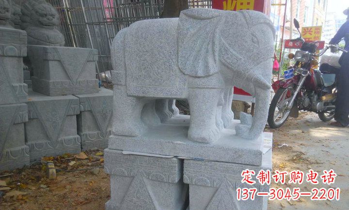 漳州中领雕塑大象招财镇宅石雕
