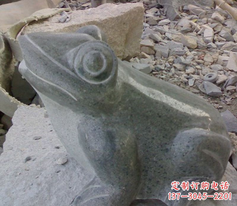 漳州大理石青蛙石雕-质感细腻引人注目