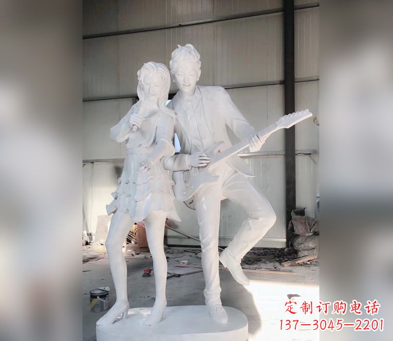 漳州精美大理石吉他雕塑