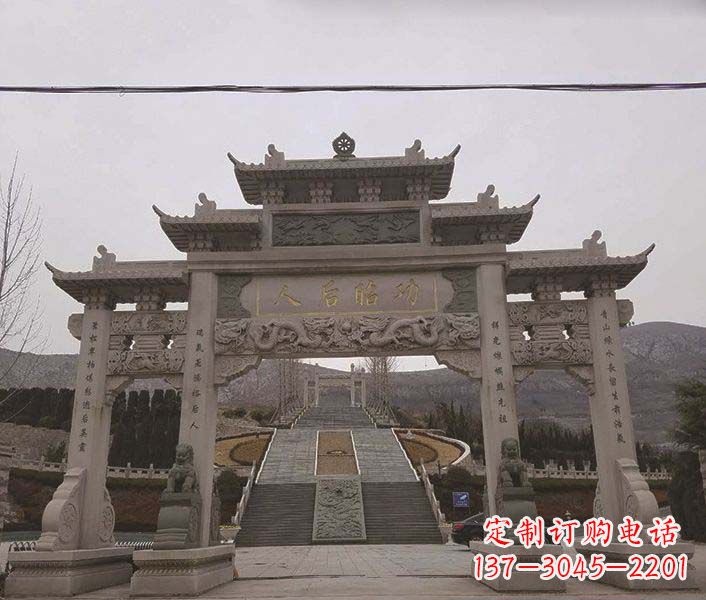 漳州大理石牌坊石雕,精美别致,艺术魅力无限