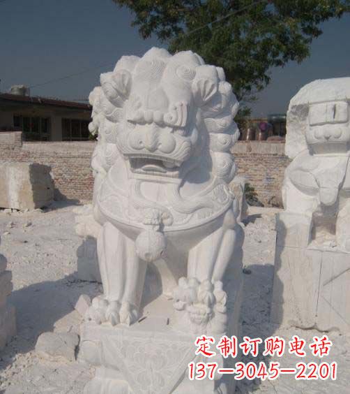 漳州精美大理石狮子雕塑