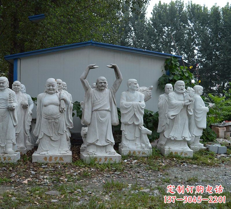 漳州大理石罗汉雕塑,高贵雅致