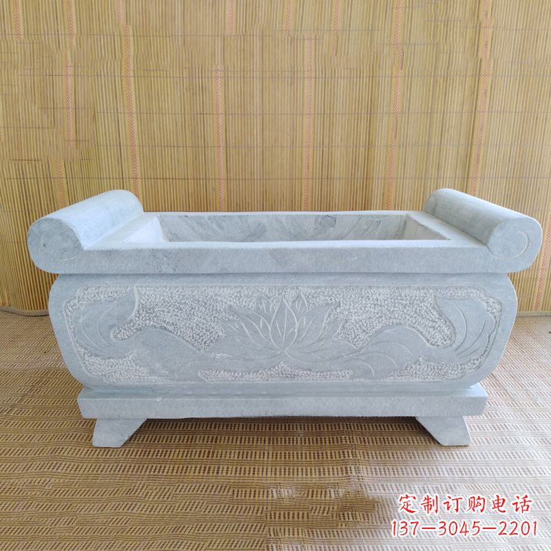 漳州精美大理石石雕香炉雕塑