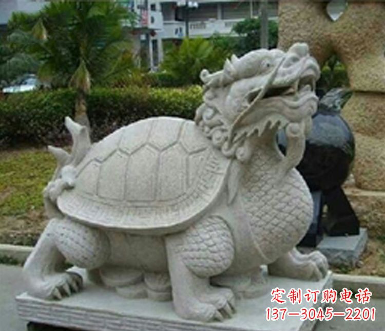 漳州大理石铜钱龙雕塑