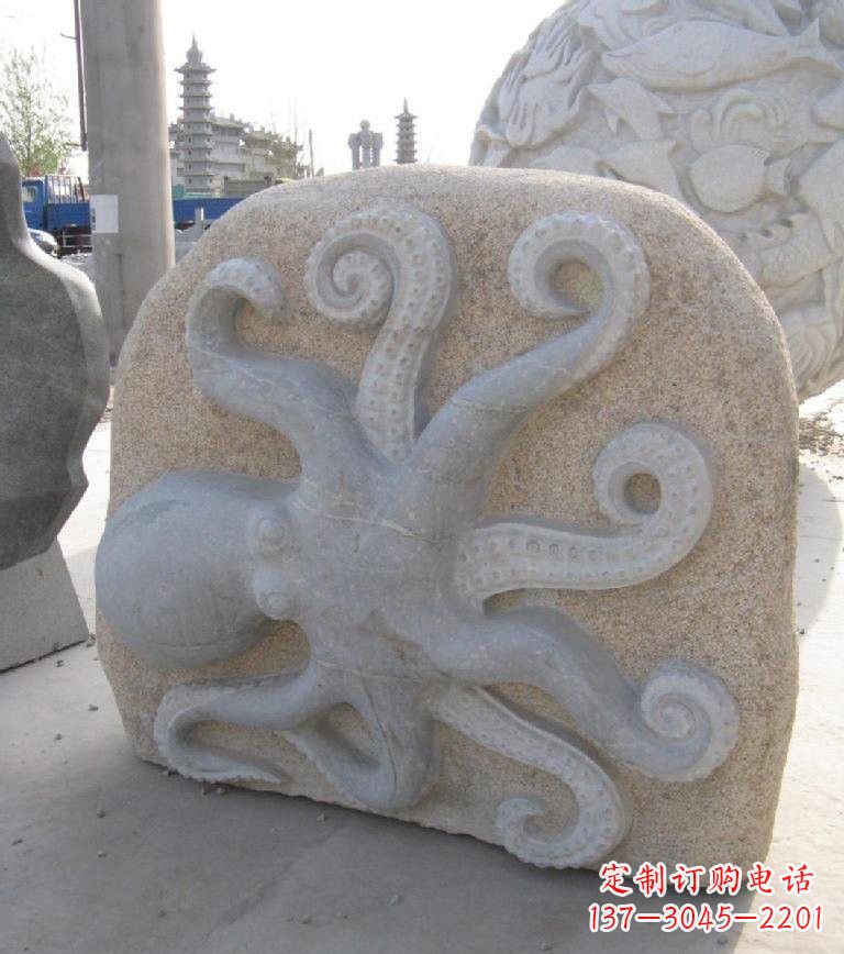 漳州精美大理石章鱼雕塑
