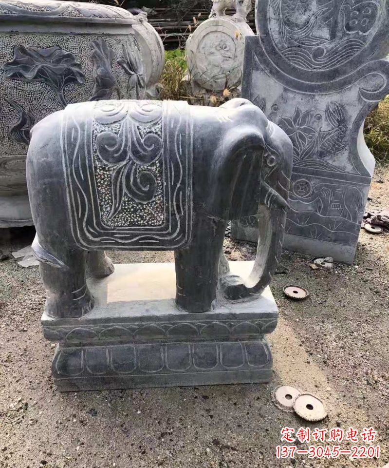 漳州大理石大象雕塑