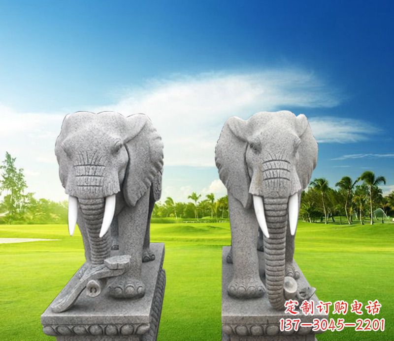 漳州精美大象雕塑,招财进宝