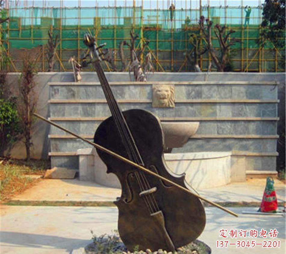 漳州精美大提琴铜雕